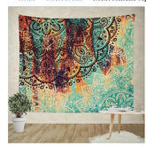 Sevenstars Bohemian Mandala Tapestry Hippie Floral Tapestry Sketched Flower Tapestry Art Print Tapestry For Room